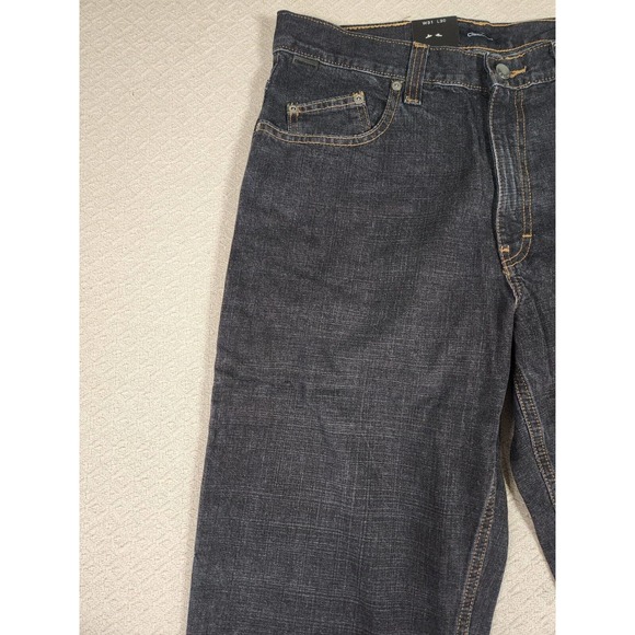 Claiborne Jeans Mens 31x30 Regular Fit Denim Charcoal Wash Pockets NWT 17 - Picture 2 of 12